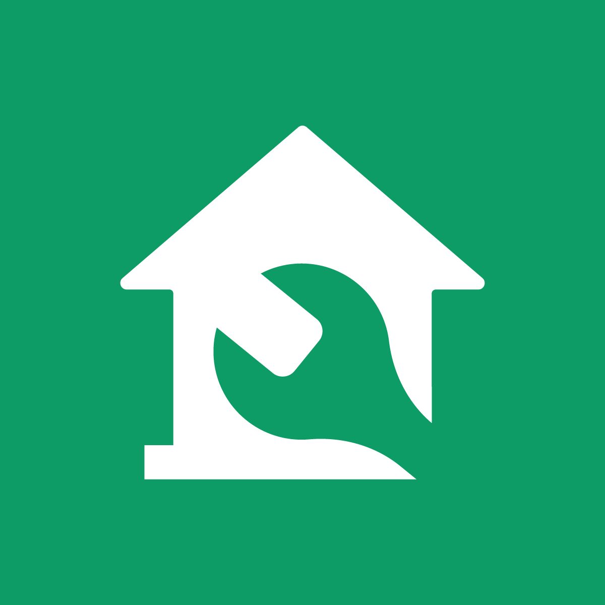 icon of a house and screwdriver at the same time