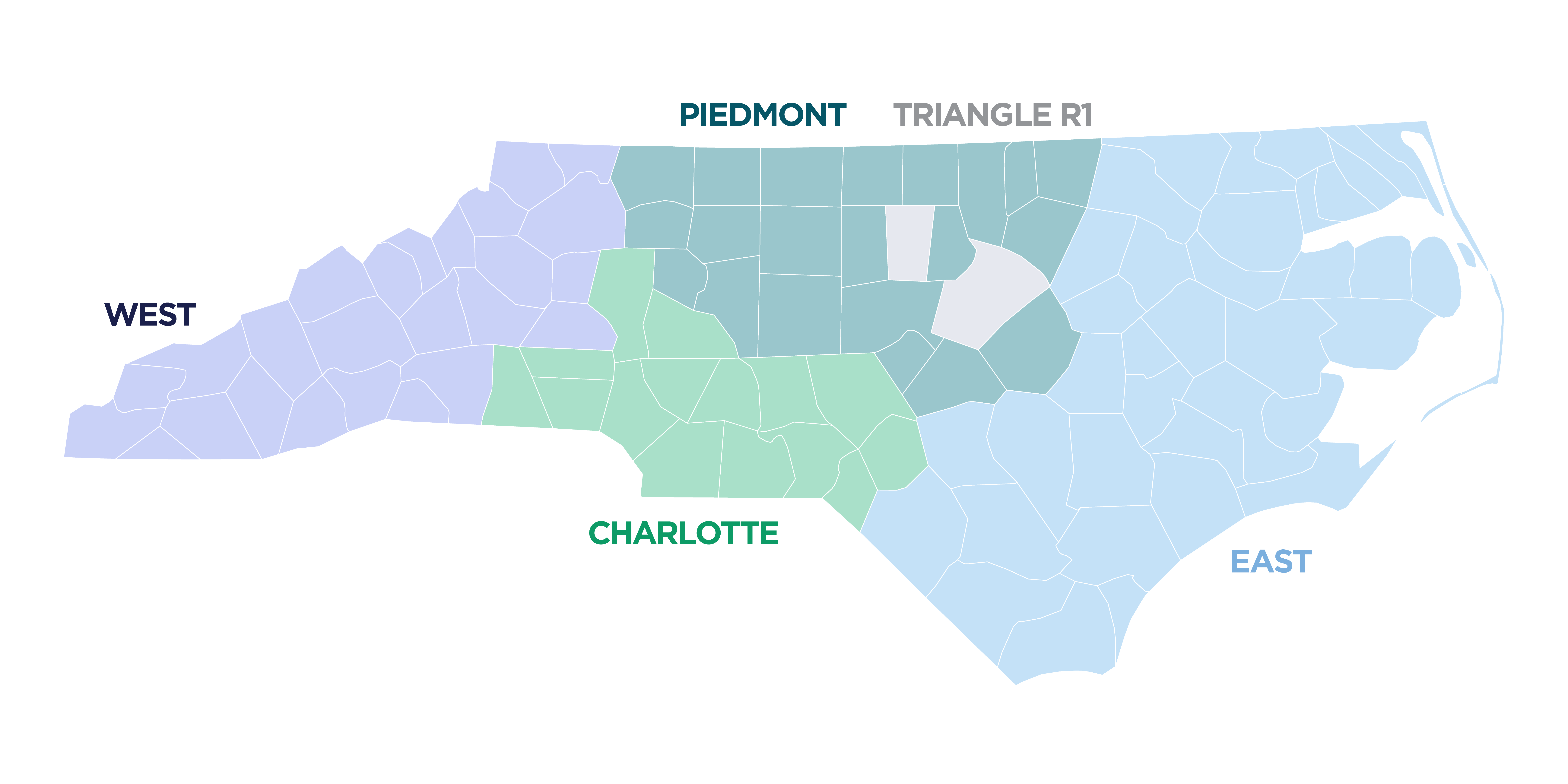 Graphic of regional EIRs
