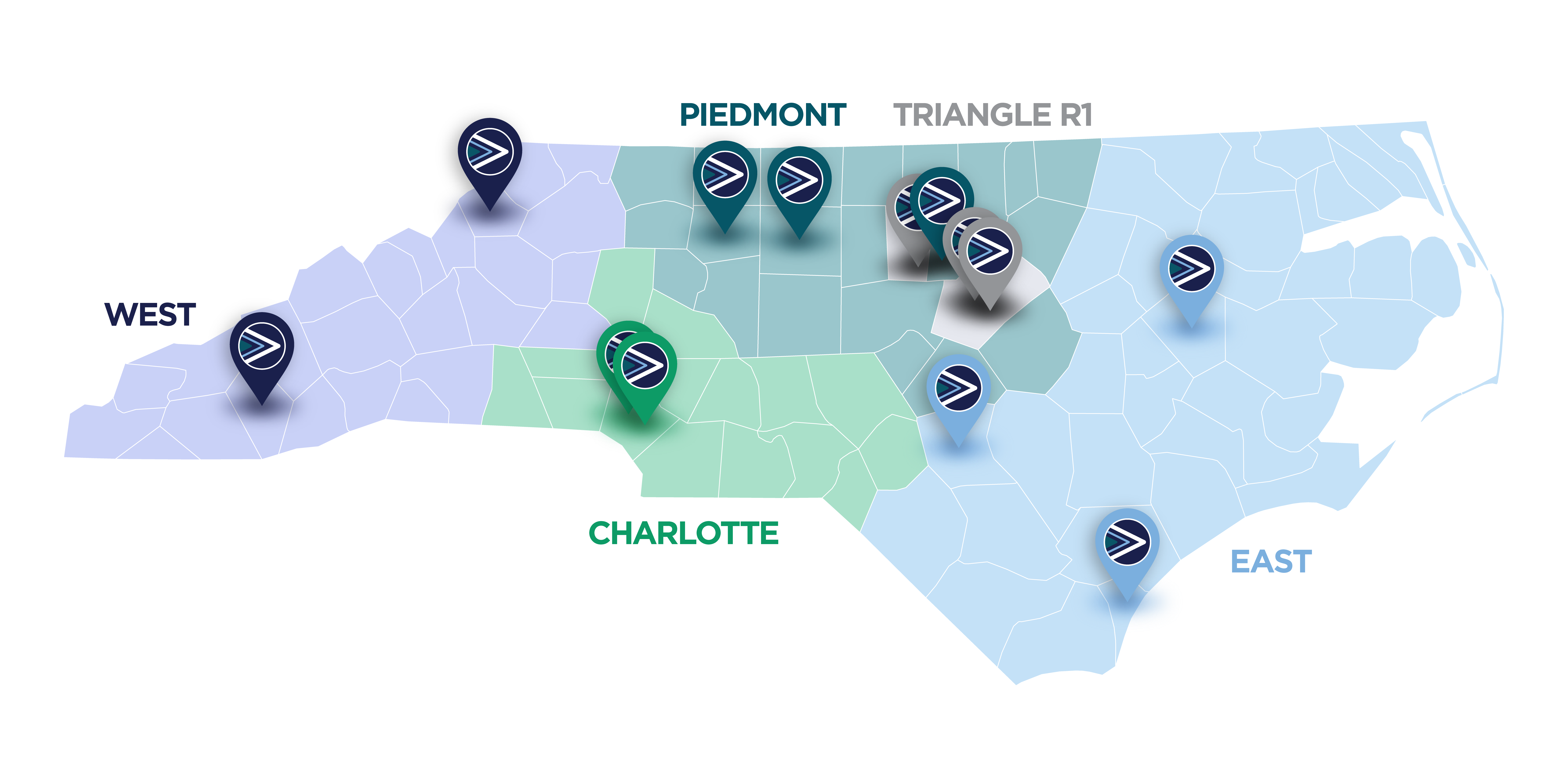 Graphic of a map with FY2026 Fall Grants universities 